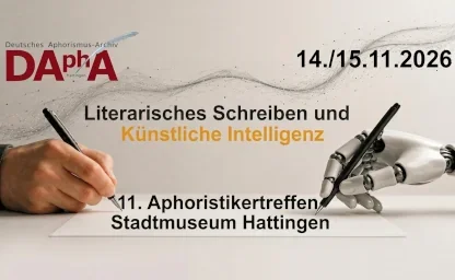 11. Aphoristikertreffen vom 14. bis 15. November 2026 in Hattingen